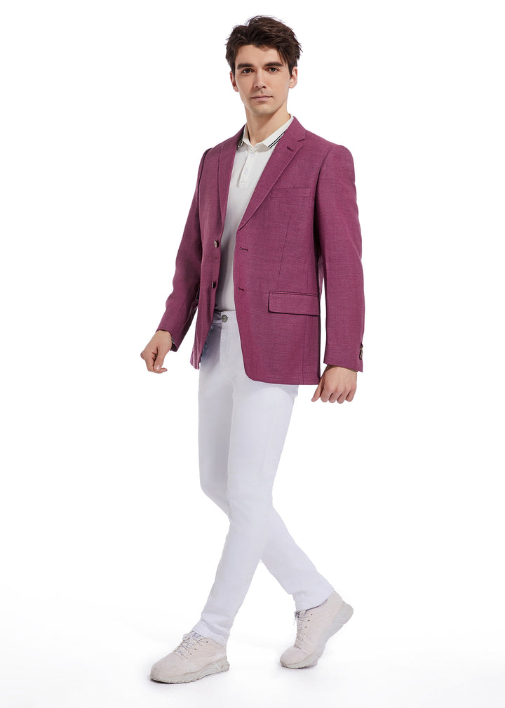 Hechter Paris Plum Solid Sportcoat