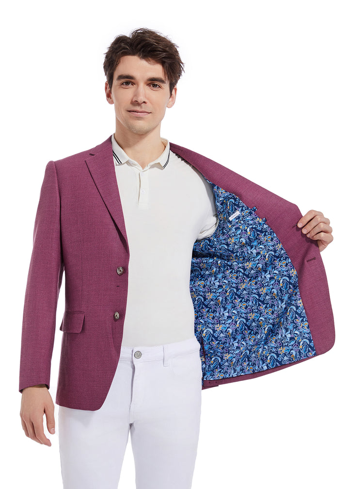 Hechter Paris Plum Solid Sportcoat