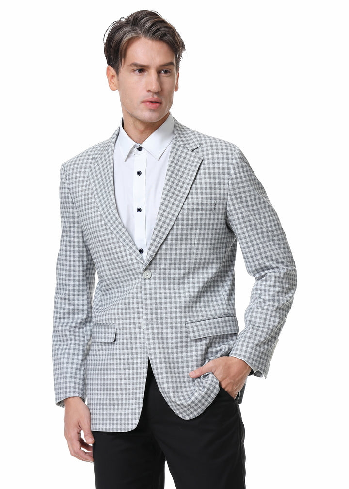 Hechter Paris Check Stretch Blazer