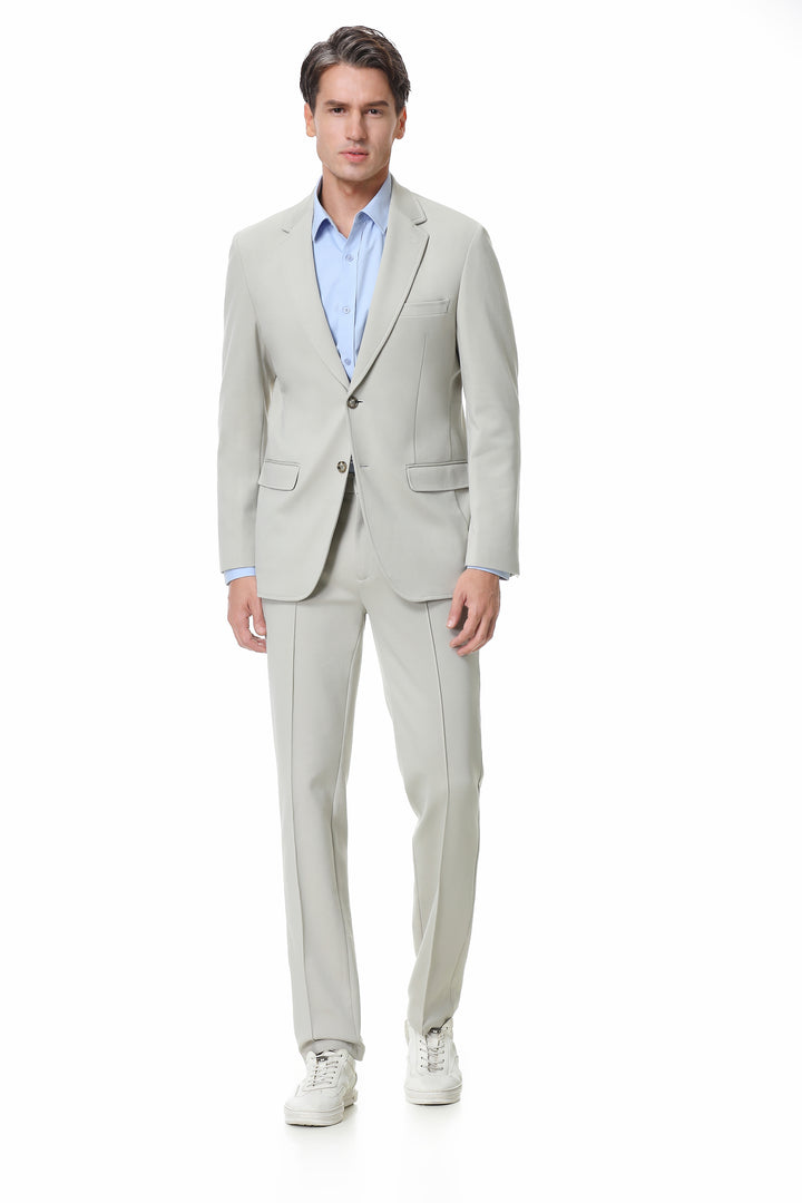 Hechter Paris X-Tech Stretch Suit Separate Beige Jacket