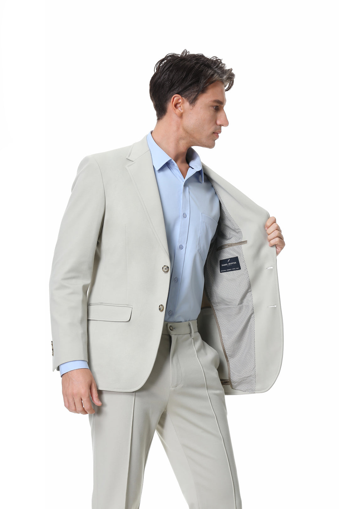 Hechter Paris X-Tech Stretch Suit Separate Beige Jacket