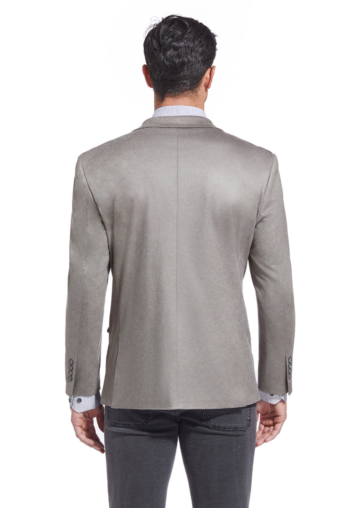 Hechter Paris Faux Suede Grey Jacket