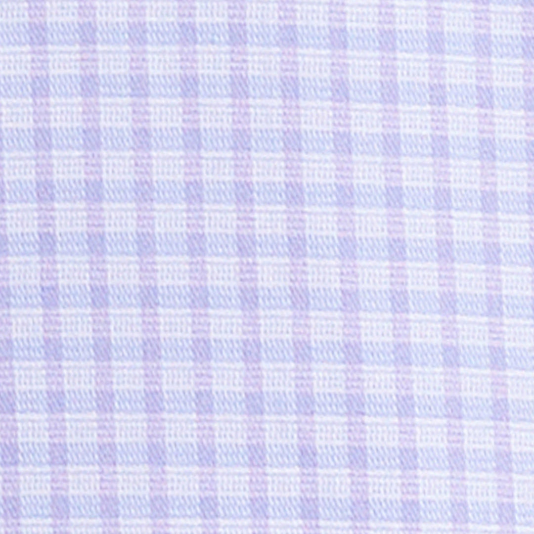 Duchamp London Purple Check Dress Shirt