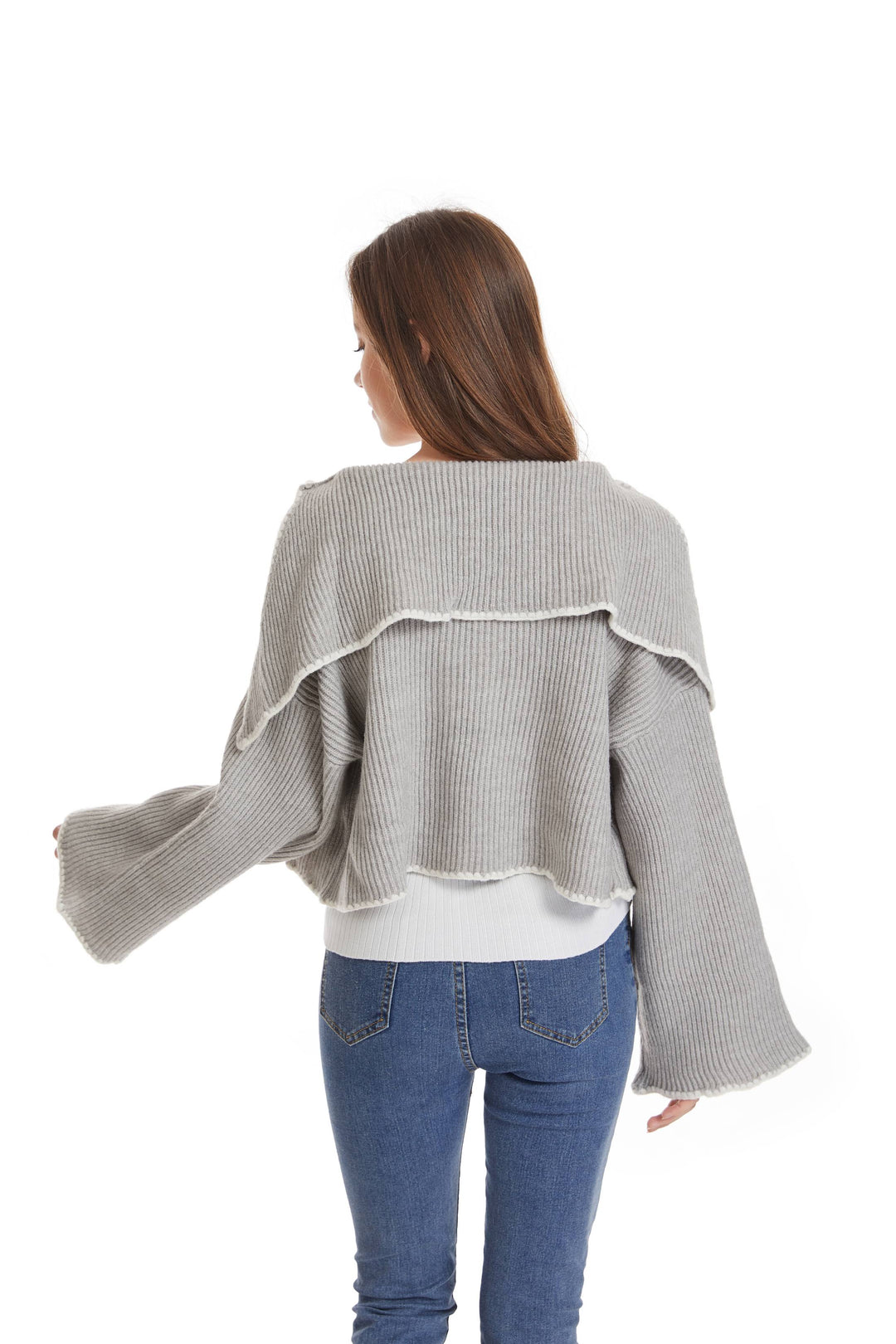 ROFFE WHIPSTICH KNIT CARDIGAN