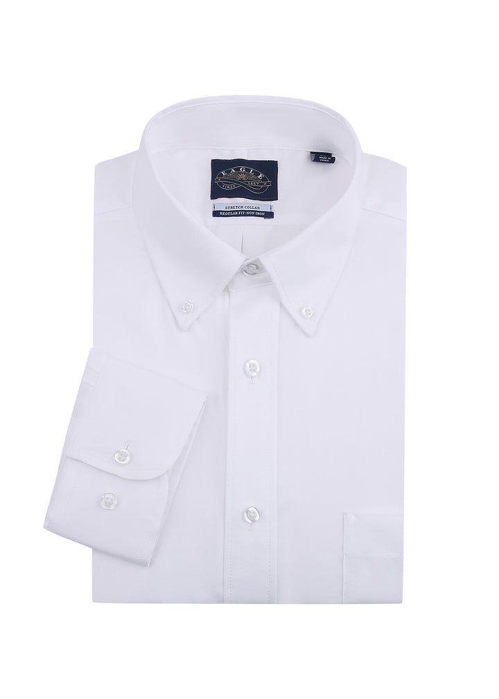 Eagle IRON FREE Stretch Neck Pinpoint Oxford Shirt