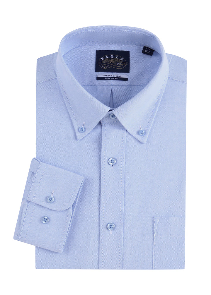 Eagle Stretch Neck Solid Oxford Shirt