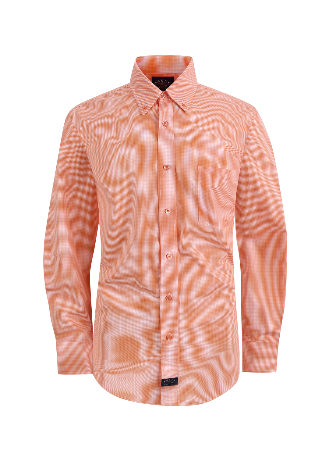 Eagle Stretch Collar  Gingham Poplin Shirt