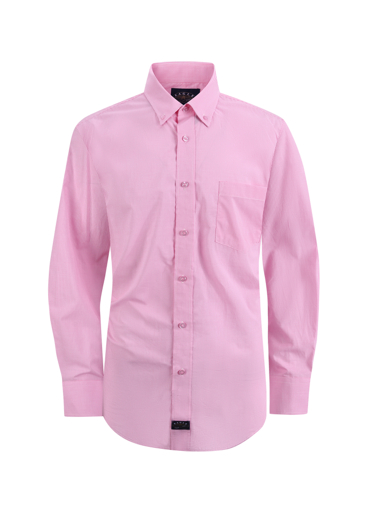 Eagle Stretch Neck Gingham Poplin Shirt