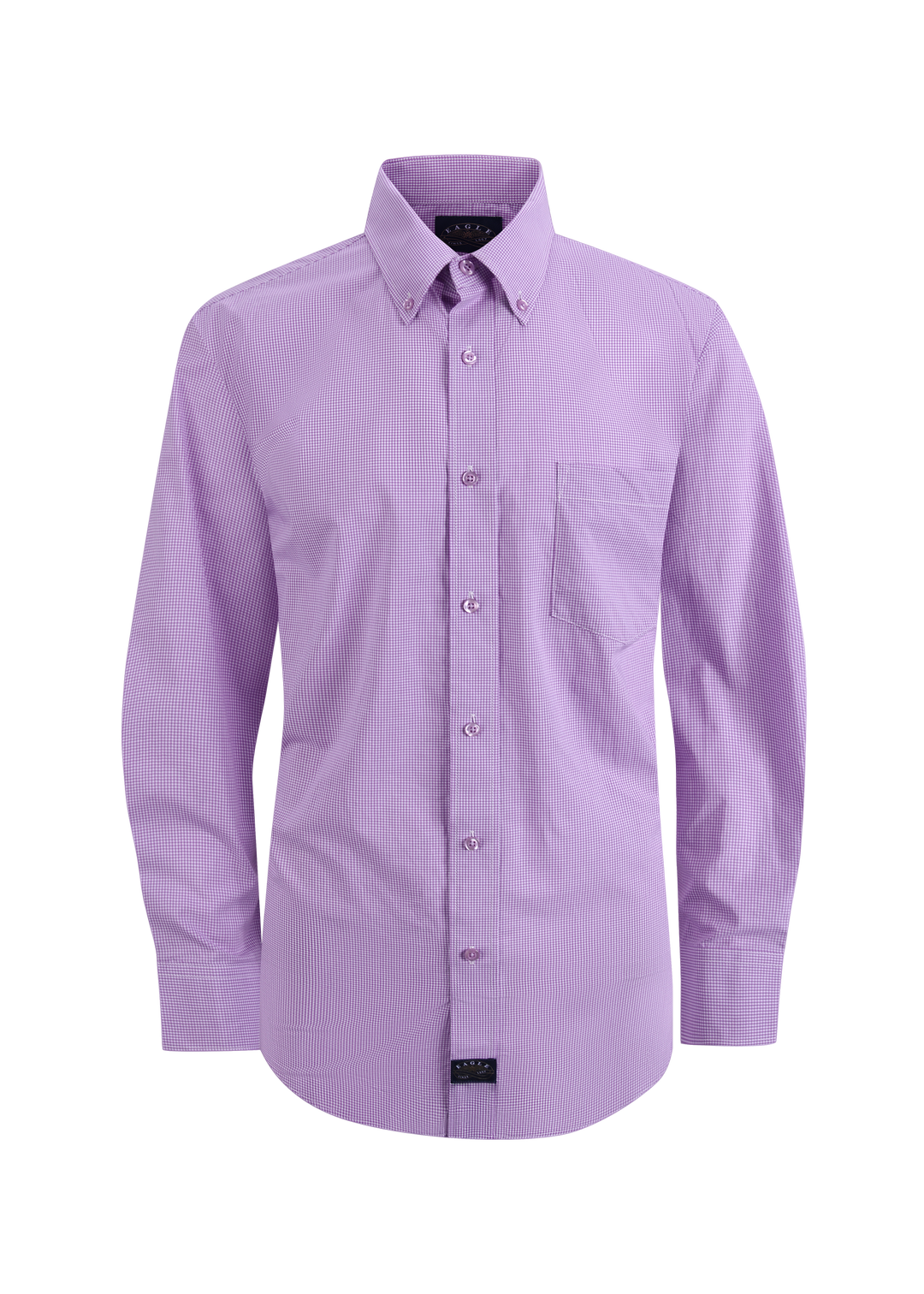 Eagle Stretch Neck Gingham Poplin Shirt