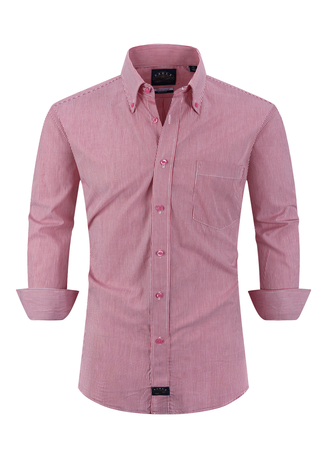 Eagle Stretch Neck Striped Poplin Shirt