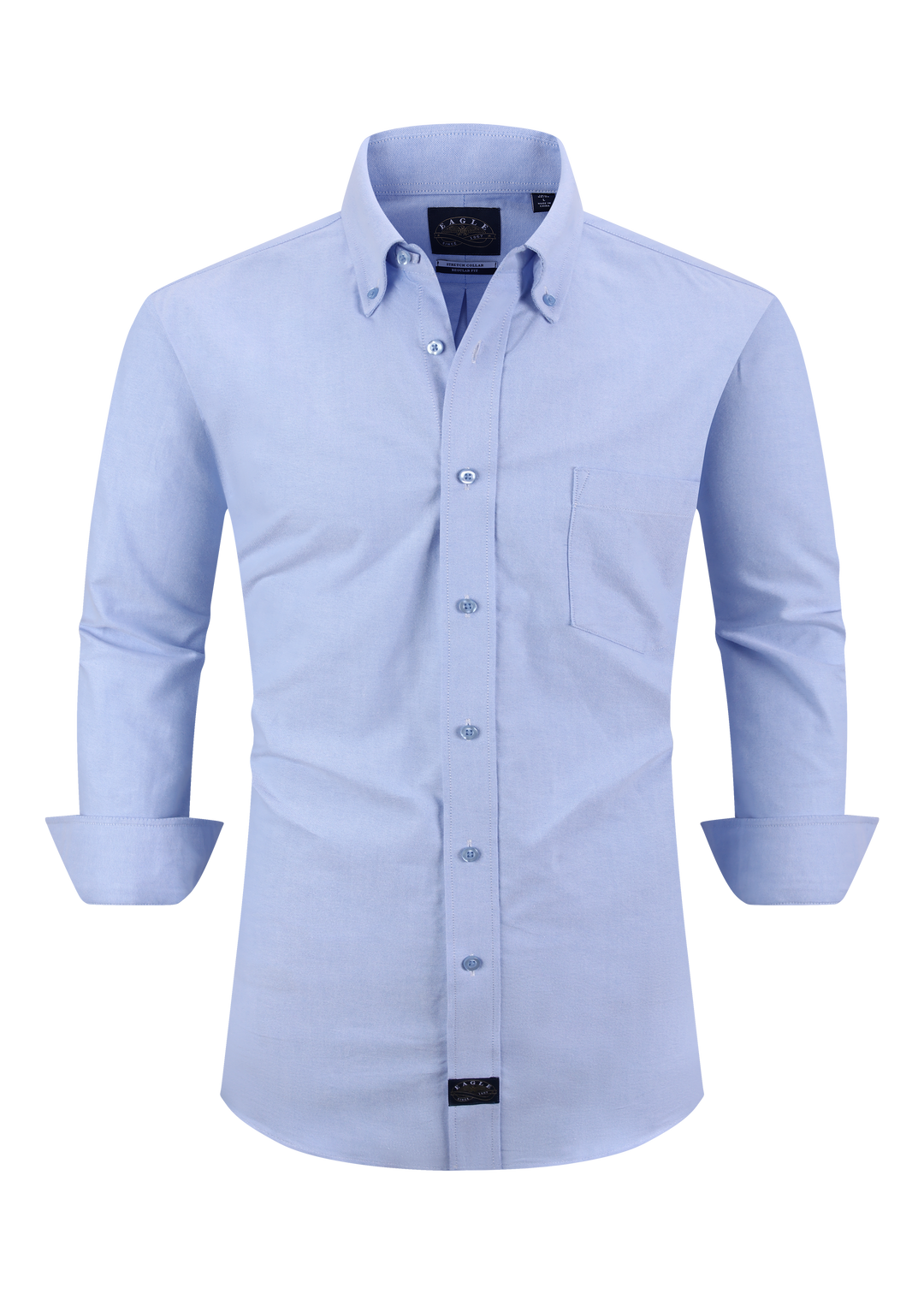 Eagle Stretch Neck Solid Oxford Shirt