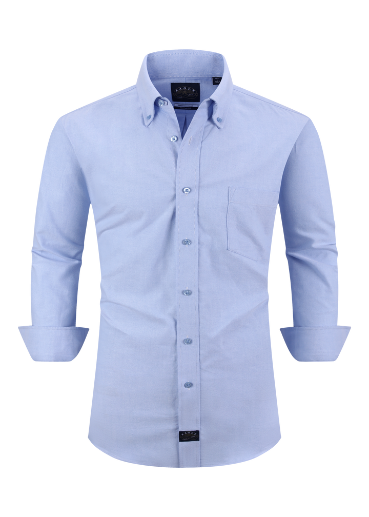 Eagle Stretch Neck Solid Oxford Shirt