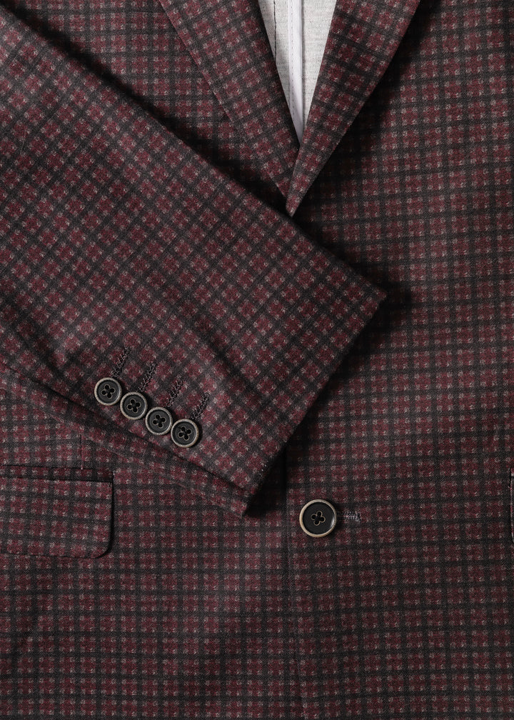 Duchamp Mini-Check Windowpane Blazer