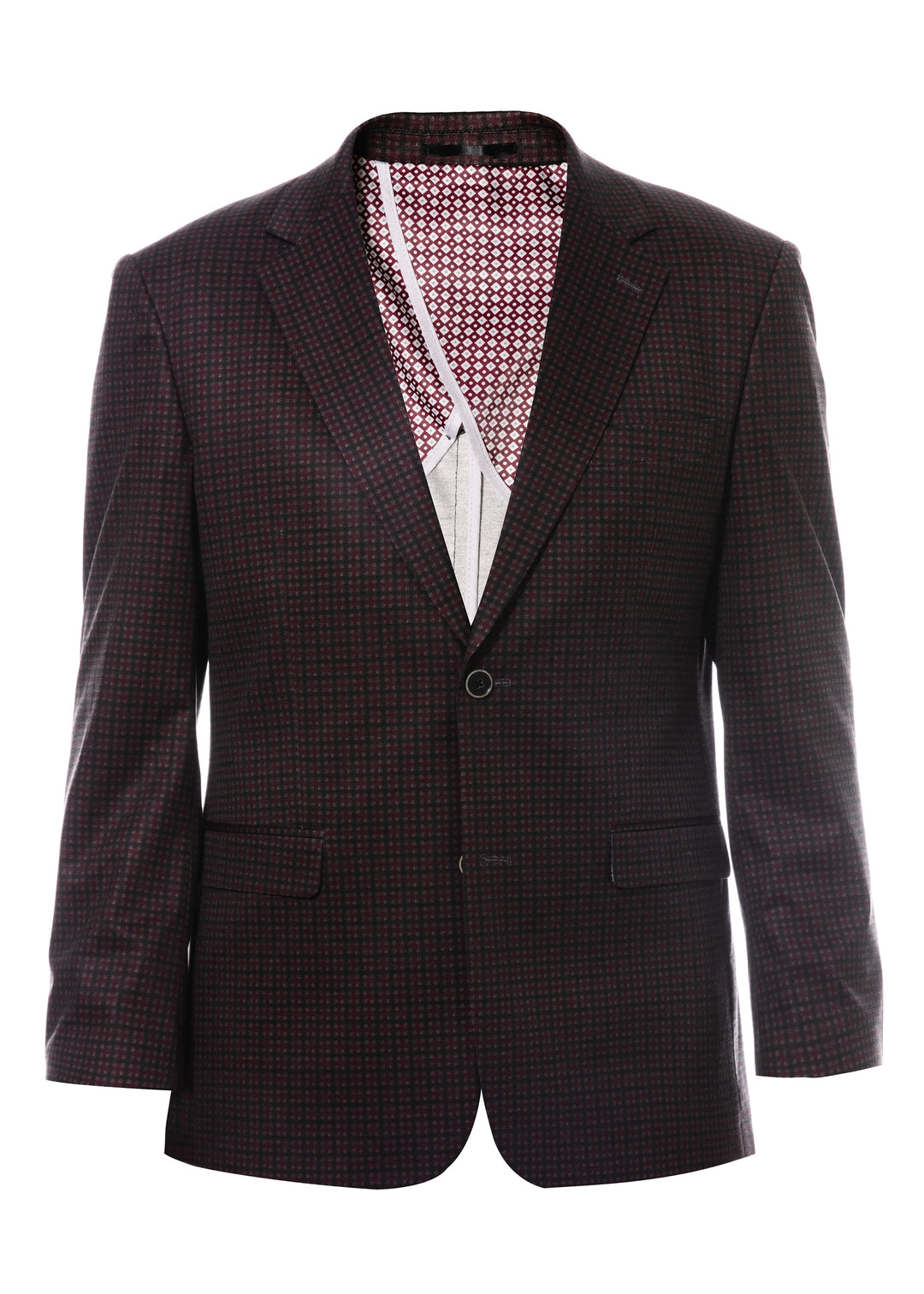 Duchamp Mini-Check Windowpane Blazer