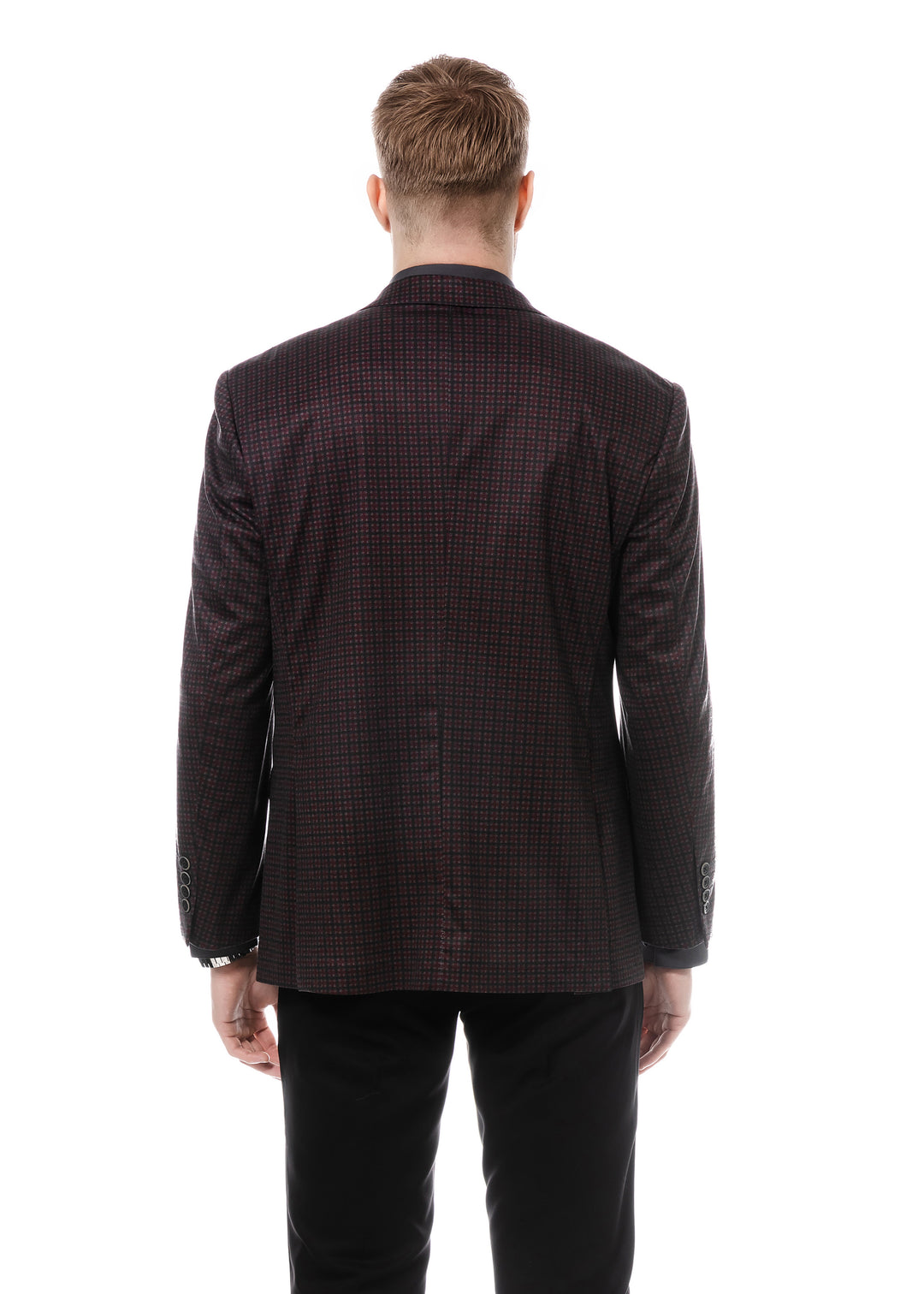 Duchamp Mini-Check Windowpane Blazer