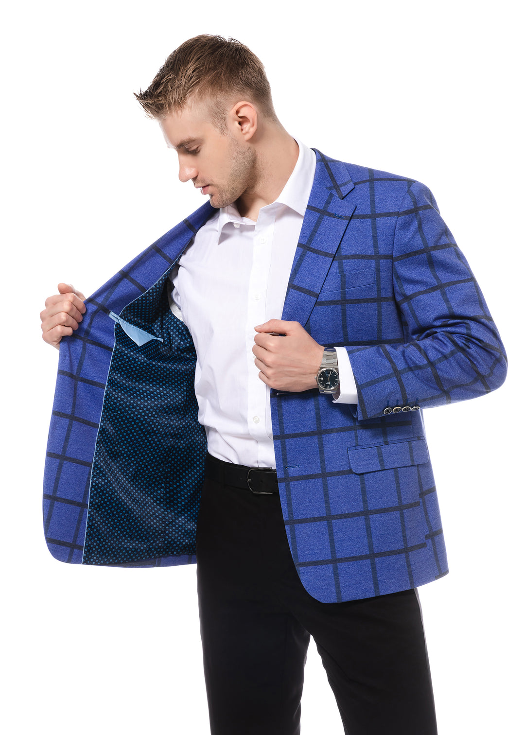 Duchamp Large Windowpane Blazer