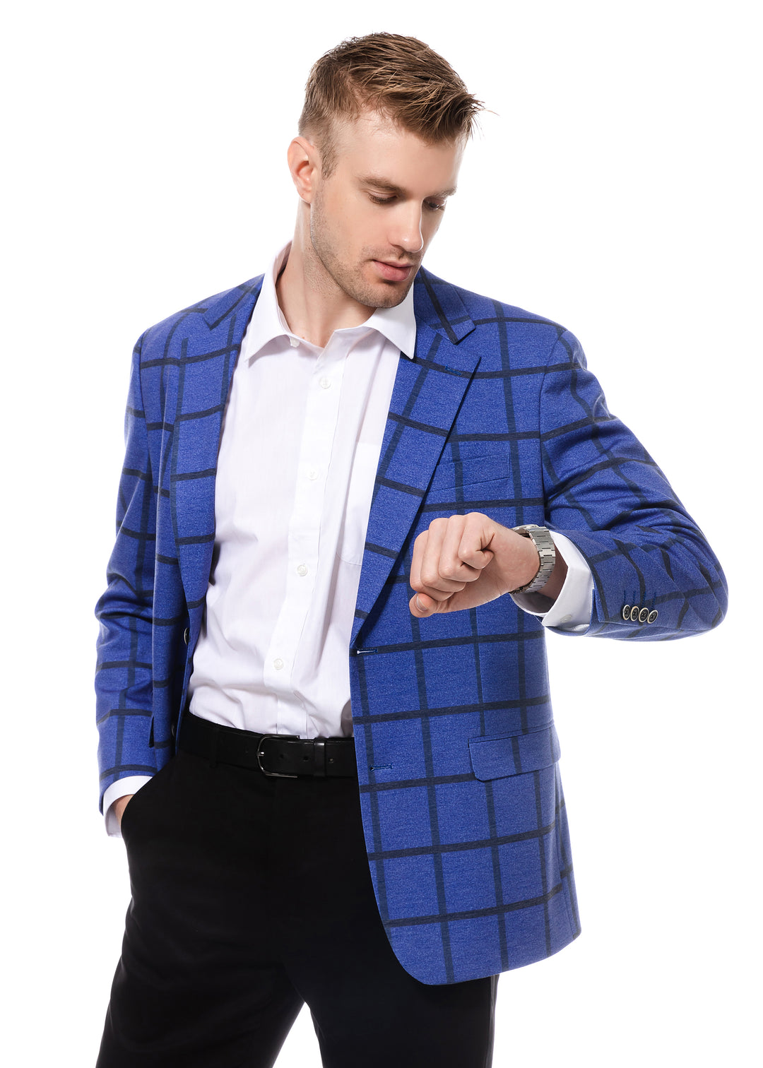 Duchamp Large Windowpane Blazer