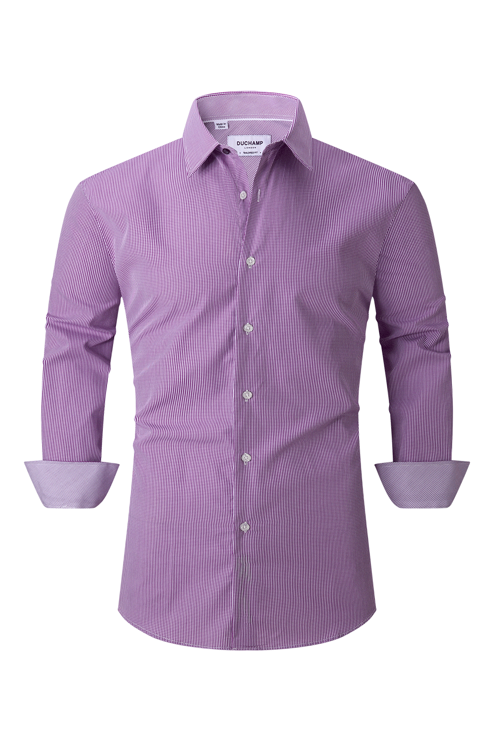 Duchamp London Micro Gingham Dress Shirt