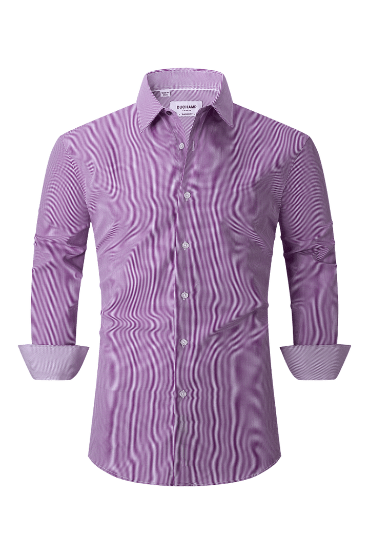 Duchamp London Micro Gingham Dress Shirt