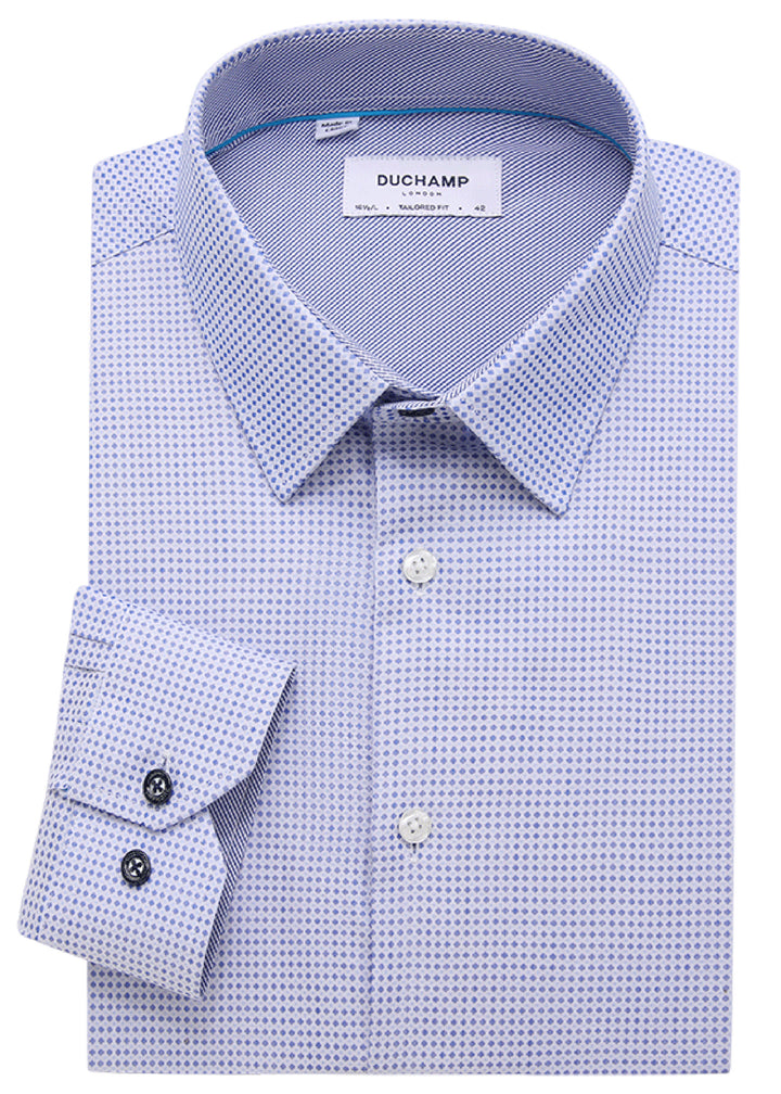 Duchamp London Geometric Dress Shirt