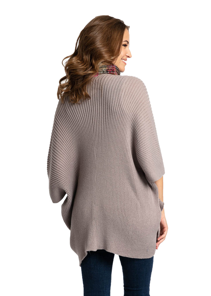 Save the Ocean Recycled Taupe Knit Kimono