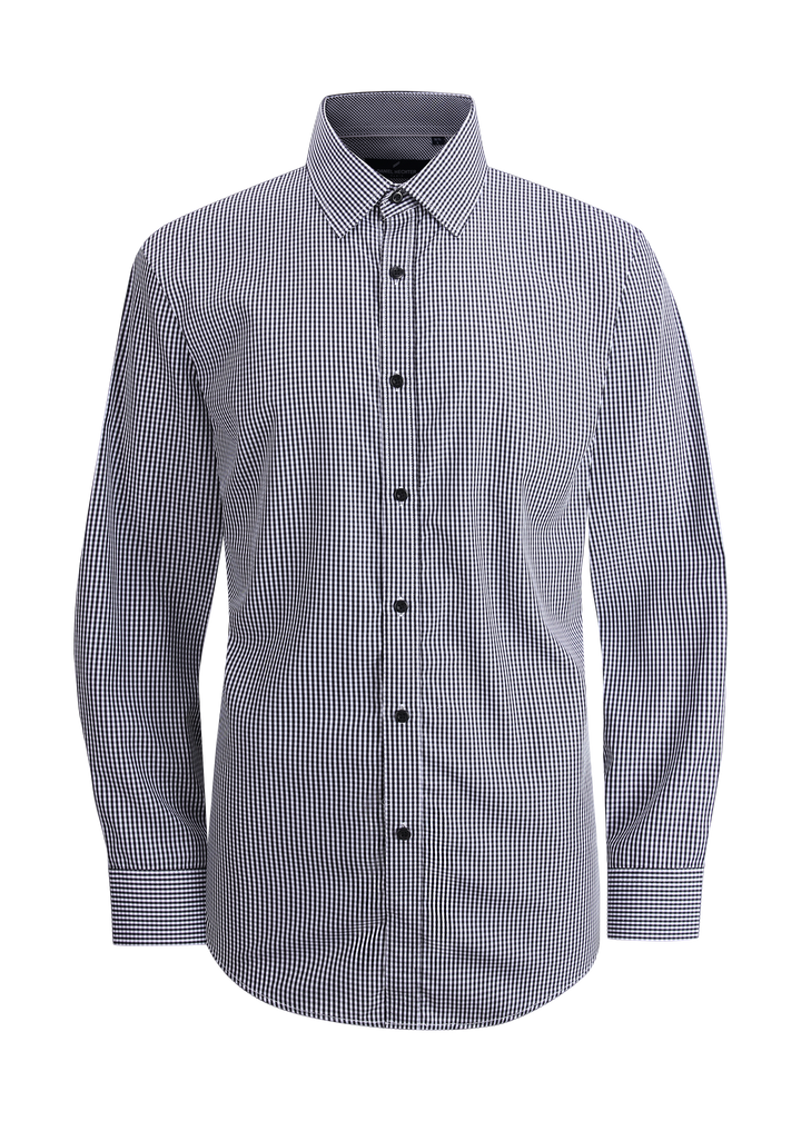 Hechter Paris Micro Check Slim Fit Dress Shirt