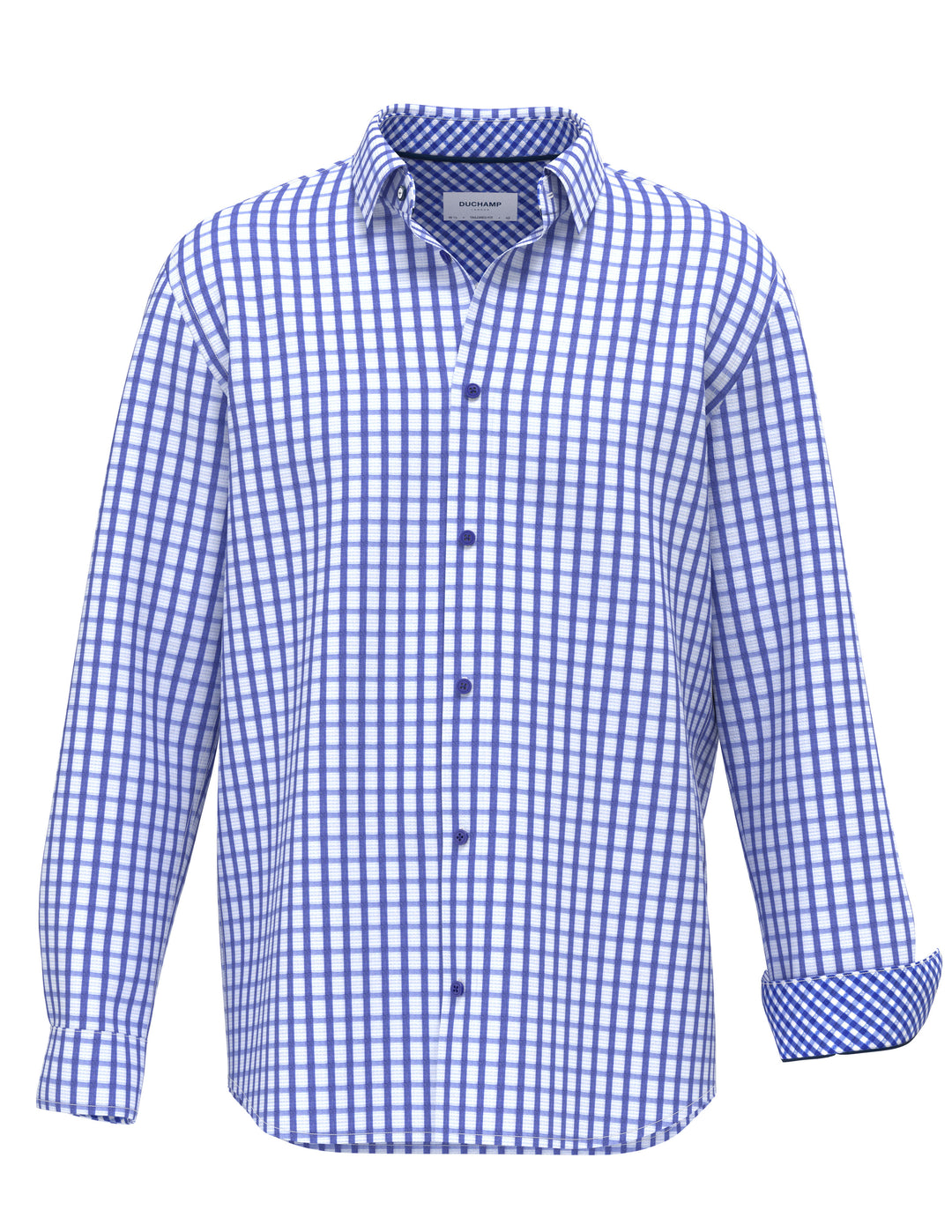 Duchamp London Windowpane Dress Shirt