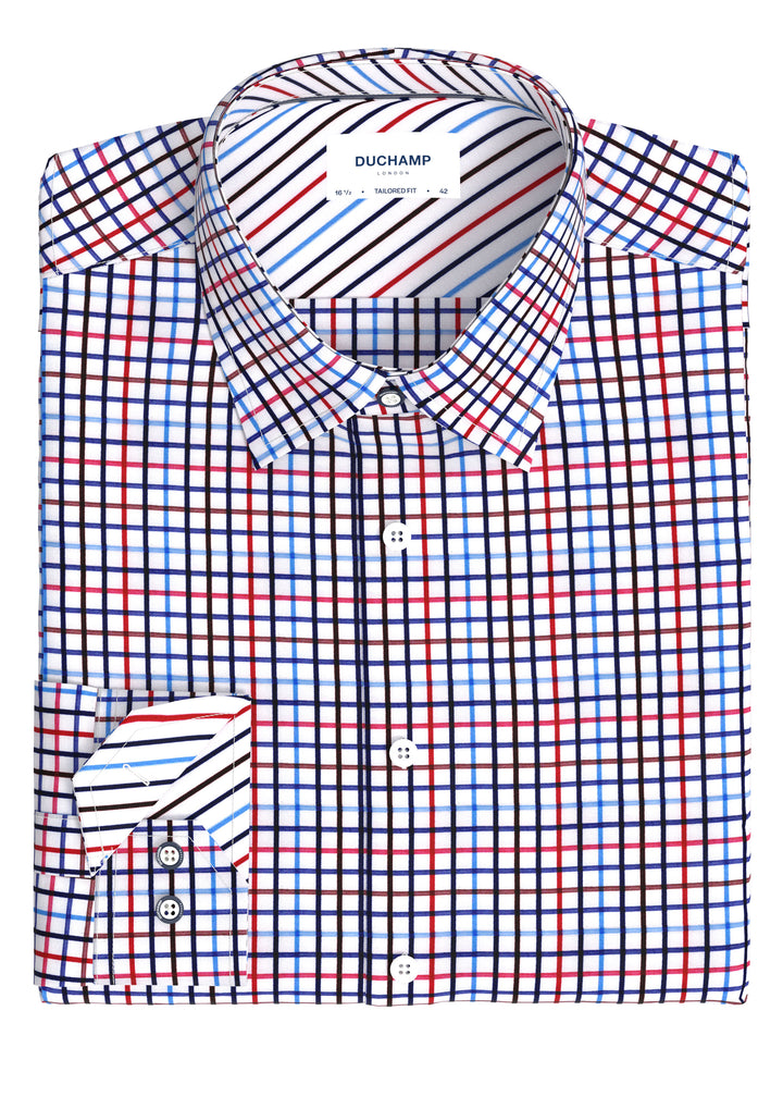 Duchamp London Plaid Dress Shirt